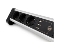 Spacetronik Listwa zasilająca z USB SPS-T38BS - 3 gniazda 1.5m - 1153963 - zdjęcie 2